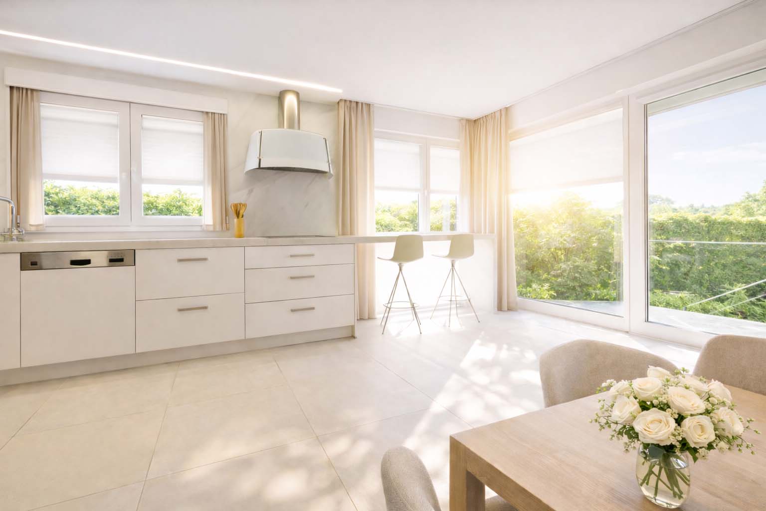 Установка штор в квартире в Торревьехе