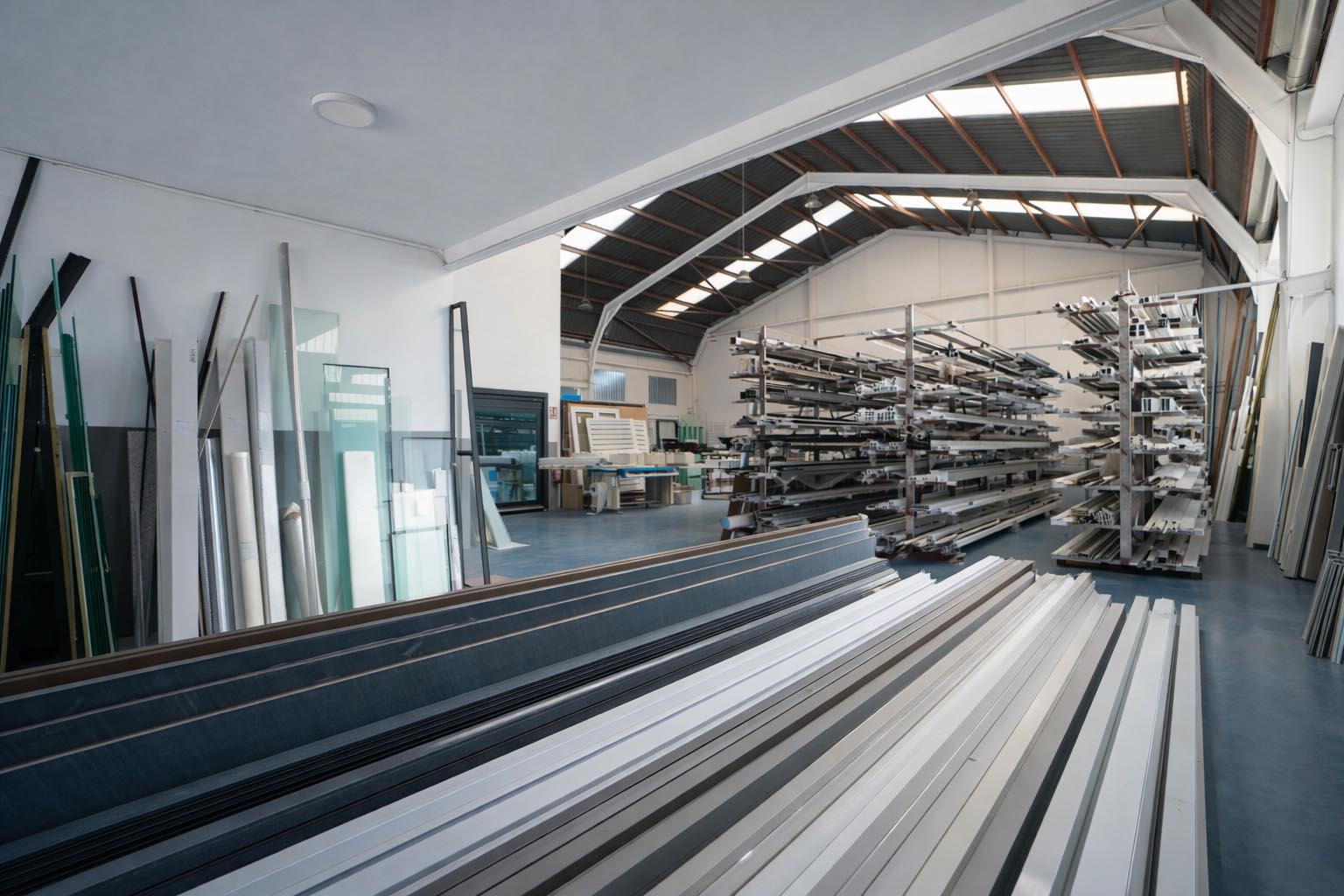 Заготовки алюминиевого профиля на складе в Торревьехе